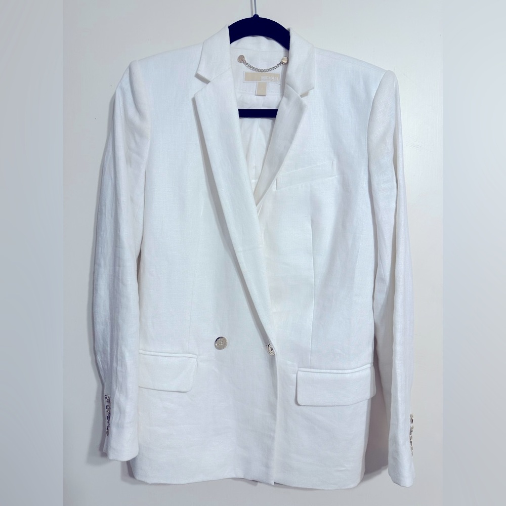 Michael Kors white blazer size 2